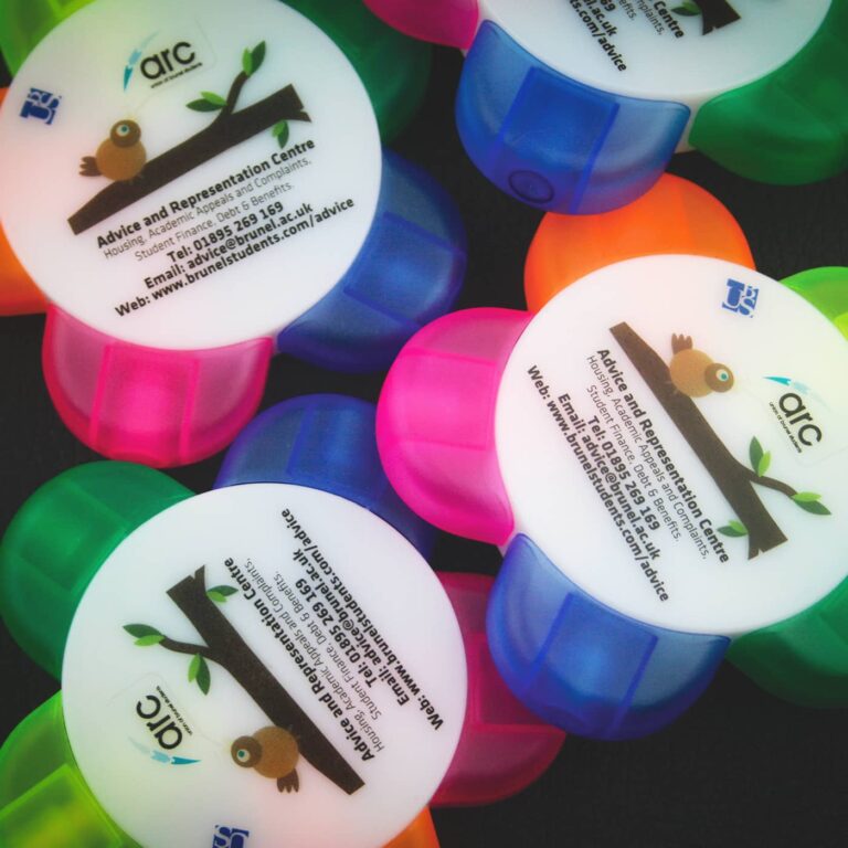 Printed Highlighter Flower Pens