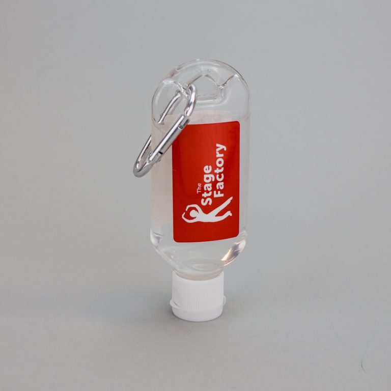 Promotional Hand Sanitiser Bottles with Carabiner Clip