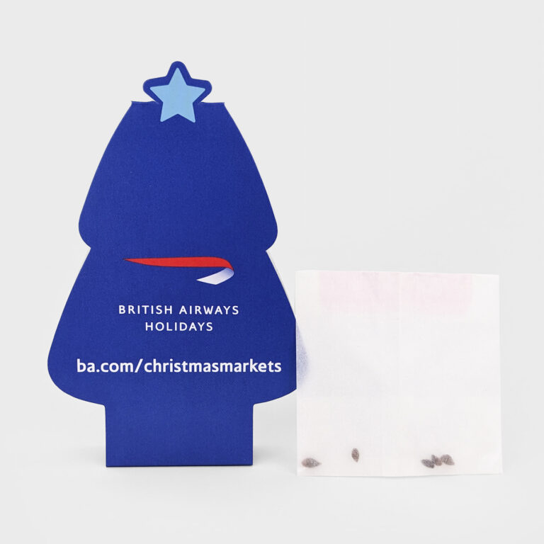 Printed Xmas Tree Seed Wallets