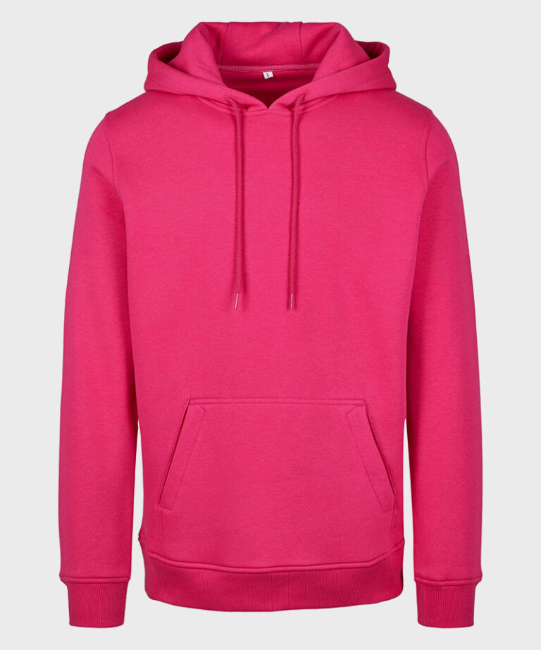 Branded Hoody in Hibiskus Pink
