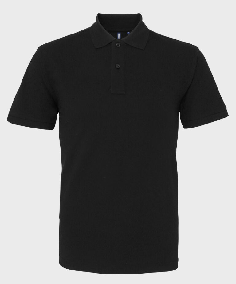 Branded Polo Shirt in Black