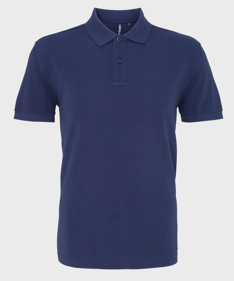 Branded Polo Shirt in Denim