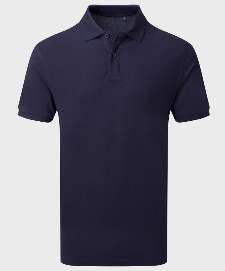 Branded Polo Shirt in Navy