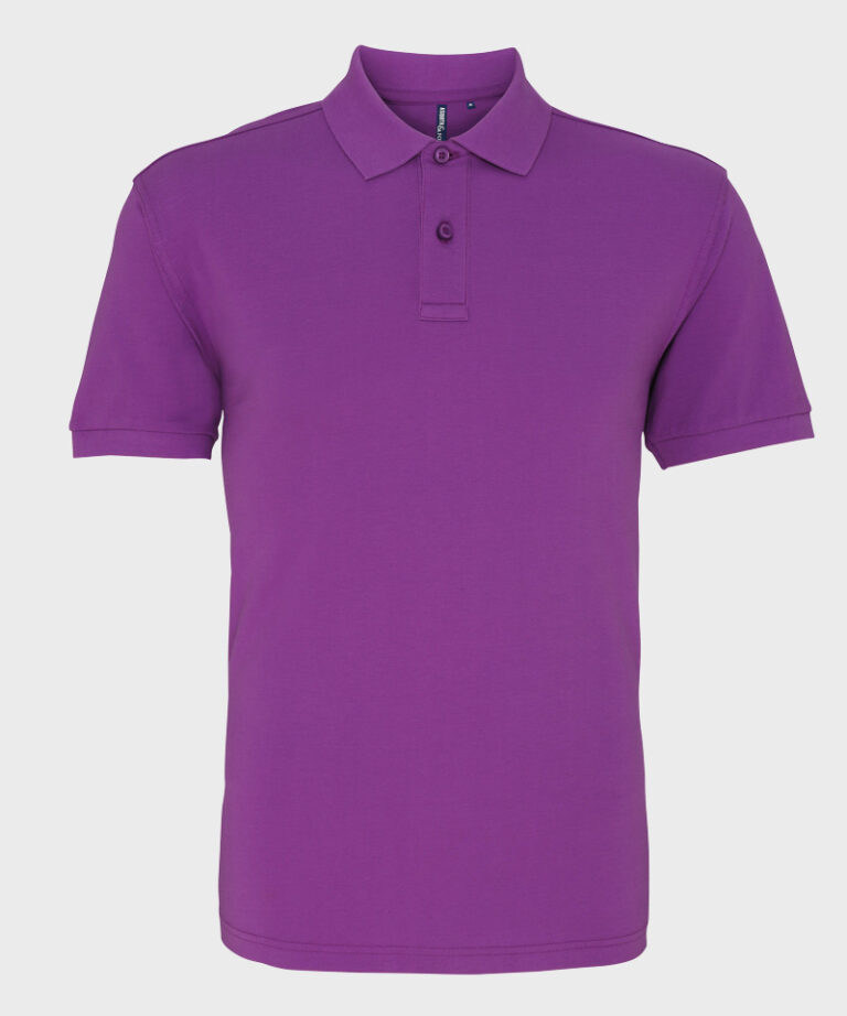 Branded Polo Shirt in Orchid