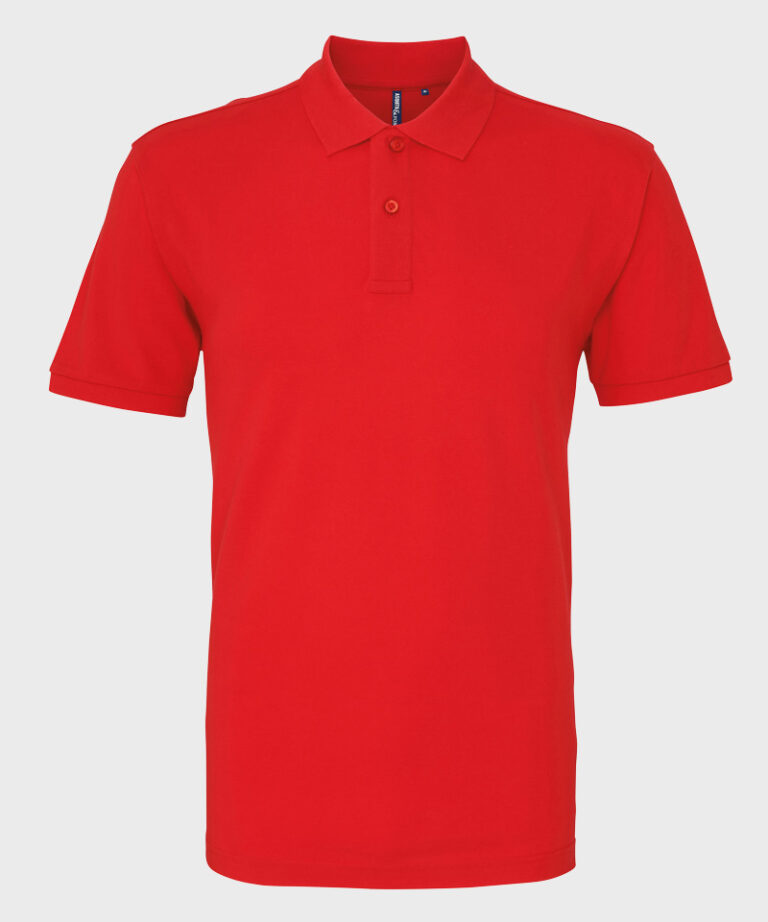 Branded Polo Shirt in Red