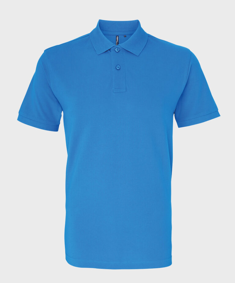 Branded Polo Shirt in Sapphire