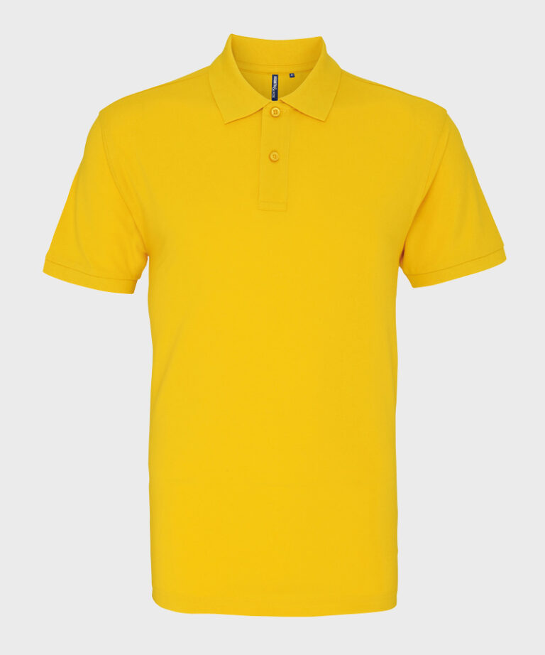 Branded Polo Shirt in Sunflower