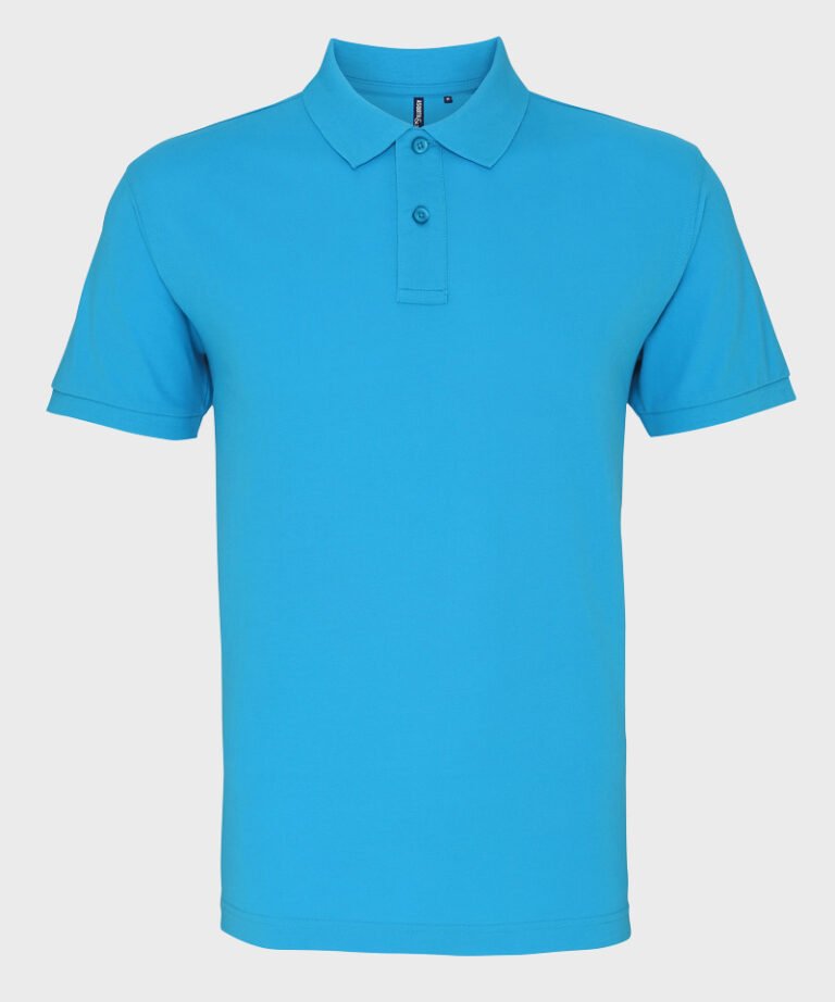 Branded Polo Shirt in Turquois