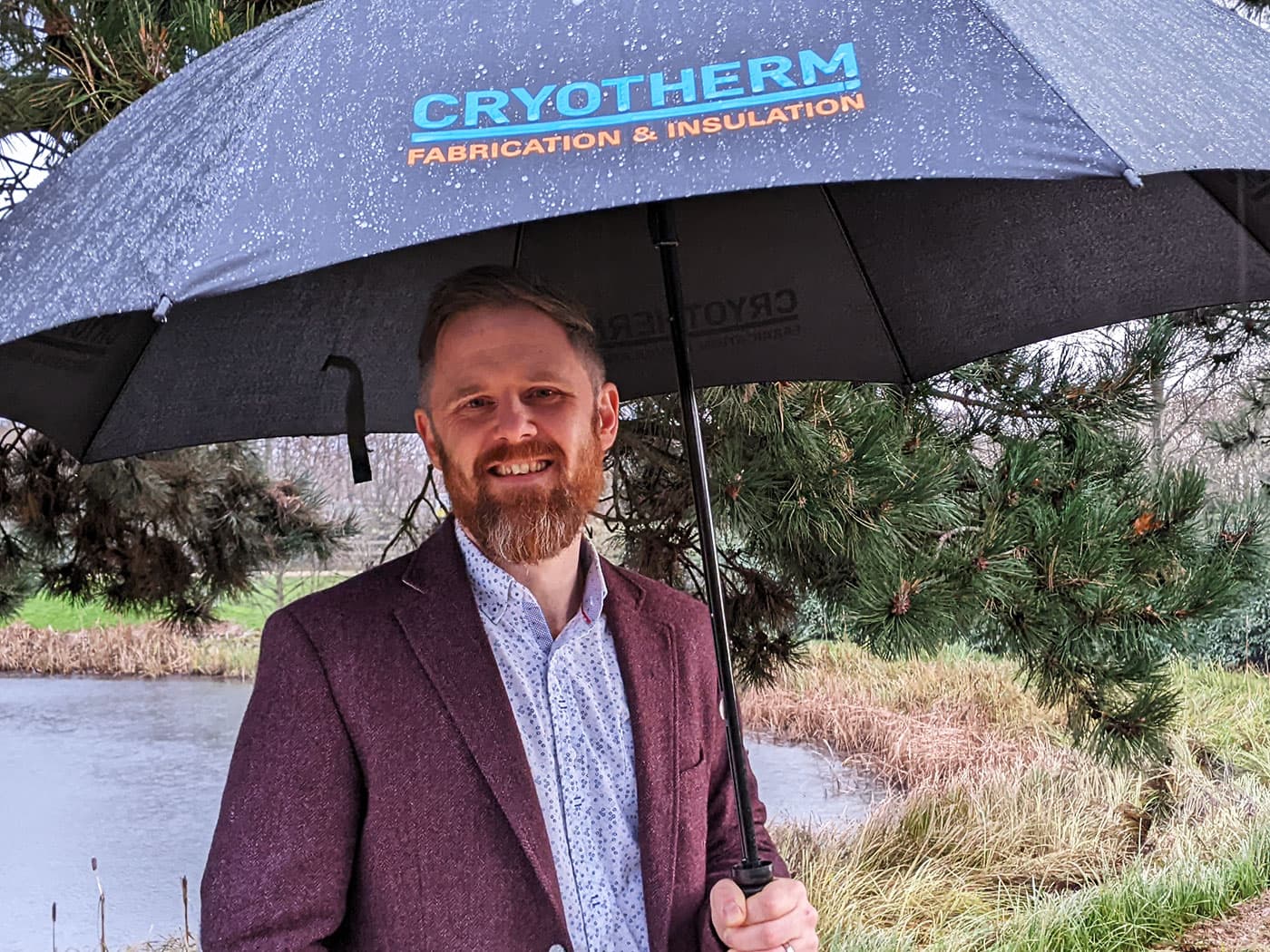 Golf Umbrella branded for Cyrotherm