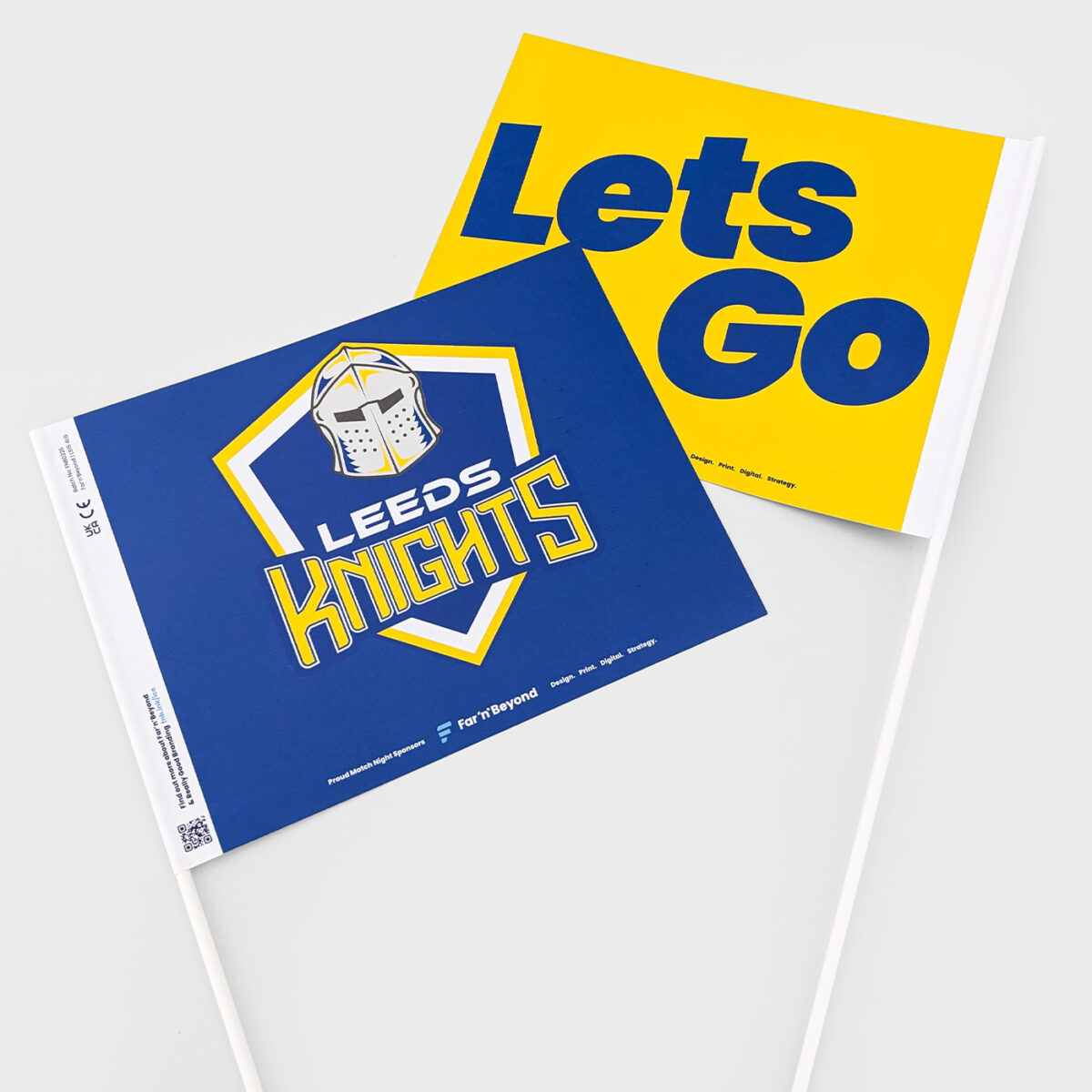 Custom Printed Paper Flags for Sporting Event