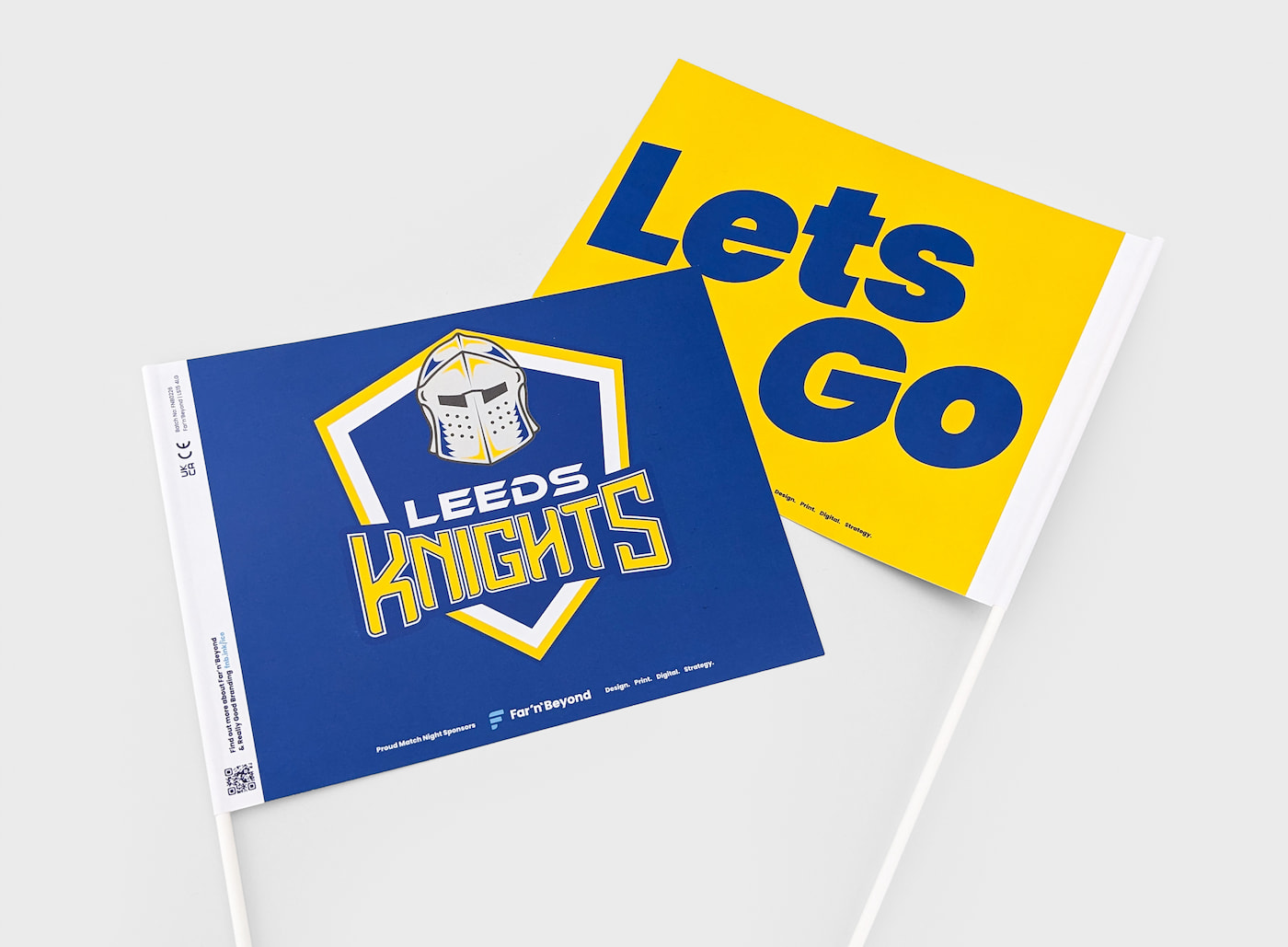 Printed Paper Flags for Sporting Event